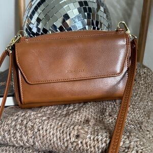 Brown Leather Crossbody Bag